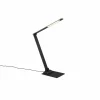 Luminaires Trio Éclairage Led|Lampe de table Trio TRAVIS LED Noir, 1 lumière