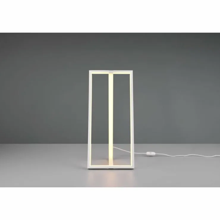 Luminaires Trio Lampes À Poser|Lampe de table Trio-Leuchten Edge LED Blanc, 1 lumière