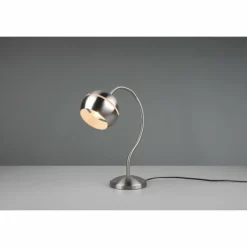 Luminaires Trio Lampes À Poser|Lampe de table Trio-Leuchten Fletcher Nickel mat, 1 lumière
