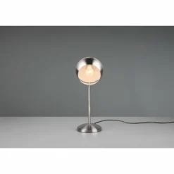 Luminaires Trio Lampes À Poser|Lampe de table Trio-Leuchten Fletcher Nickel mat, 1 lumière