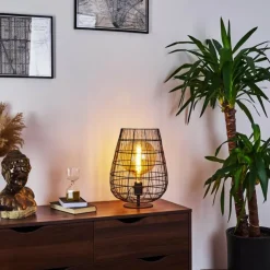 hofstein Lampes À Poser|Lampe de table Yachats Noir, 1 lumière