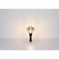 Lampe d'extérieur Globo HORACE Noir, 1 lumière, Détecteur de mouvement