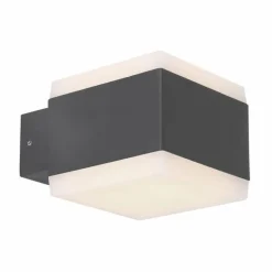 Lampe d'extérieur Globo SLICE LED Anthracite, 1 lumière, Changeur de couleurs