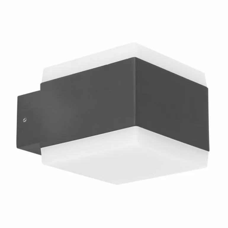 Lampe d'extérieur Globo SLICE LED Anthracite, 1 lumière, Changeur de couleurs