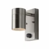 Lampe d'extérieur Lucide ARNE Chrome, 1 lumière, Détecteur de mouvement