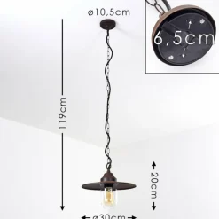 Lampe d'extérieur Mijas Rouille, 1 lumière