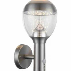 lampe extérieure Globo CALLISTO LED Clair, 1 lumière, Détecteur de mouvement