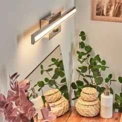 hofstein Appliques|lampe miroir Aspers LED Chrome, 1 lumière