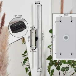 hofstein Appliques|lampe miroir Aspers LED Chrome, 1 lumière