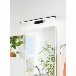 Luminaires Eglo Éclairage Led|lampe miroir Eglo PANDELLA 1 LED Noir, 1 lumière