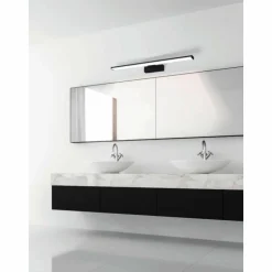 Luminaires Eglo Éclairage Led|lampe miroir Eglo PANDELLA 1 LED Noir, 1 lumière