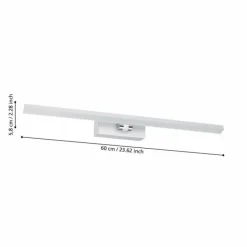 Luminaires Eglo Éclairage Led|lampe miroir Eglo VERDELLO LED Chrome, Blanc, 1 lumière