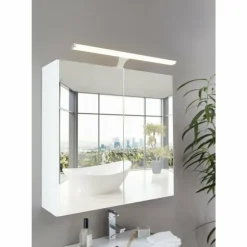 Luminaires Eglo Éclairage Led|Lampe miroir EGLO VINCHIO LED Chrome, 1 lumière