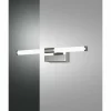 Luminaires Fabas Luce Éclairage Led|lampe miroir Fabas Luce Ago LED Chrome, 1 lumière