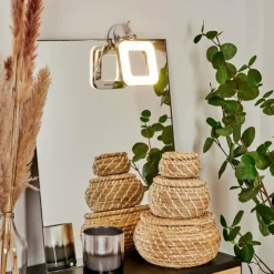 hofstein Spots Et Projecteurs|lampe miroir Morges LED Chrome, Blanc, 1 lumière