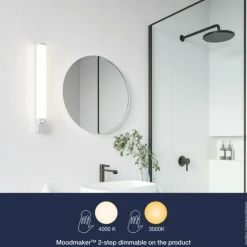 Luminaires Nordlux Éclairage Led|lampe miroir Nordlux SJAVER LED Blanc, 1 lumière