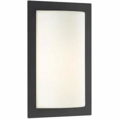 Lampe murale d'extérieur LCD LED Anthracite, 1 lumière, Détecteur de mouvement