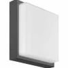 Lampe murale d'extérieur LCD Noir, 1 lumière, Détecteur de mouvement