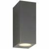 Lampe murale d'extérieur LCD LED Noir, 2 lumières