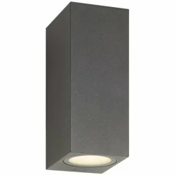 Lampe murale d'extérieur LCD LED Noir, 2 lumières