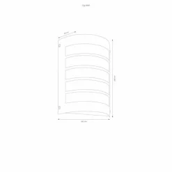 Lampe murale d'extérieur LCD Acier inoxydable, 1 lumière, Détecteur de mouvement