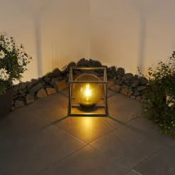 lampe solaire Albuquerque LED Argenté, 1 lumière