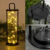 lampe solaire Aracaju LED Noir, 1 lumière