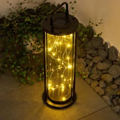 lampe solaire Aracaju LED Noir, 1 lumière
