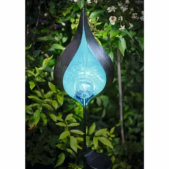 lampe solaire Eglo FLAME LED Noir, 1 lumière