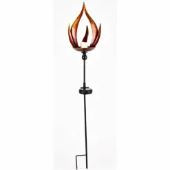 Lampe solaire Globo LAVA LED Noir, 10 lumières