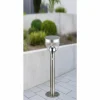 Lampe solaire Globo LED Acier inoxydable, 20 lumières, Détecteur de mouvement