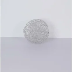 lampe solaire Globo LED Argenté, 30 lumières