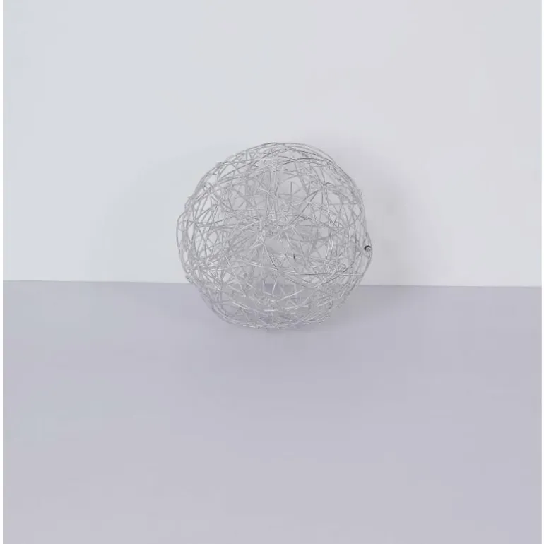 lampe solaire Globo LED Argenté, 30 lumières