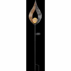 lampe solaire Globo LED Argenté, 1 lumière