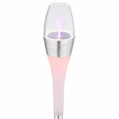 lampe solaire Globo LED Acier inoxydable, 2 lumières, Changeur de couleurs