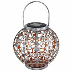 lampe solaire Globo LED Argenté, 1 lumière
