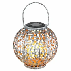 lampe solaire Globo LED Argenté, 1 lumière
