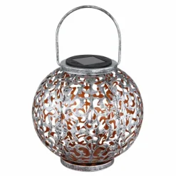 lampe solaire Globo LED Argenté, 1 lumière