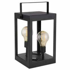 lampe solaire Globo LED Noir, 2 lumières