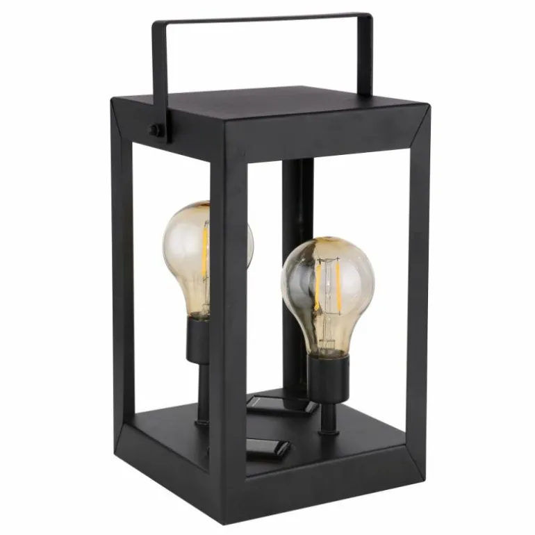 lampe solaire Globo LED Noir, 2 lumières