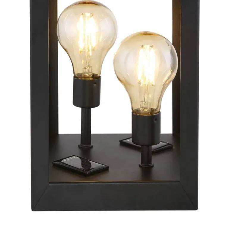 lampe solaire Globo LED Noir, 2 lumières