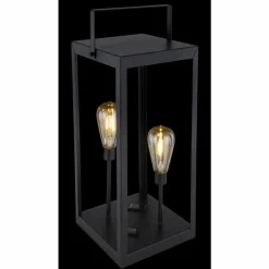 lampe solaire Globo LED Noir, 2 lumières