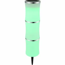 lampe solaire Globo LED Noir, 1 lumière, Changeur de couleurs