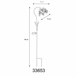 lampe solaire Globo LED Vert, 1 lumière