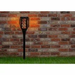 Lampe solaire Globo PITO LED Noir, 36 lumières