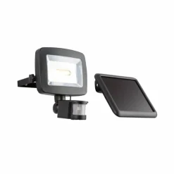 Lampe solaire Globo SOLAR LED Noir, 1 lumière, Détecteur de mouvement