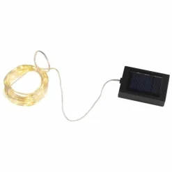 Lampe solaire Globo STRIPE LED Transparent, 120 lumières