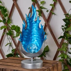 lampe solaire Londrina LED Bleu, Argenté, 1 lumière
