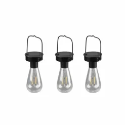 lampe solaire Reality Campus LED Noir, 3 lumières