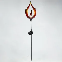 lampe solaire Rovinj LED Jaune, Rouge, Noir, 10 lumières